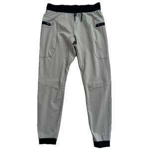 BYLT Pants Mens XL Premium Jogger Light Gray Elastic Drawstring Waist Workout